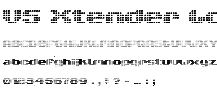 V5 Xtender LoinBack font